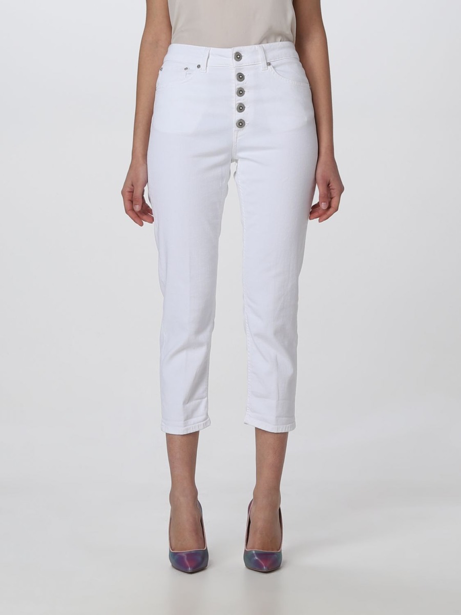 Jeans in White for Women by Giglio GOOFASH