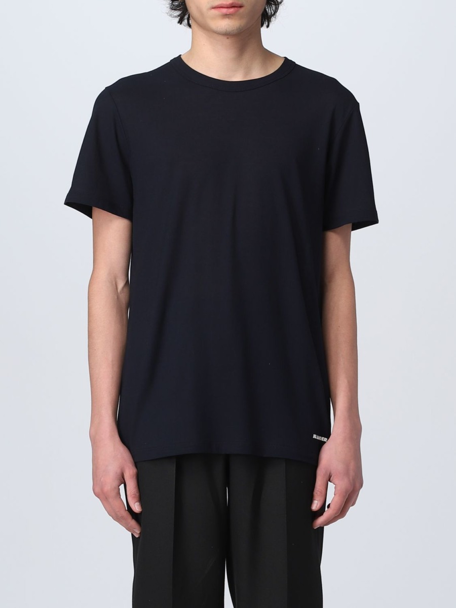 Jil Sander Gent T-Shirt in Blue from Giglio GOOFASH