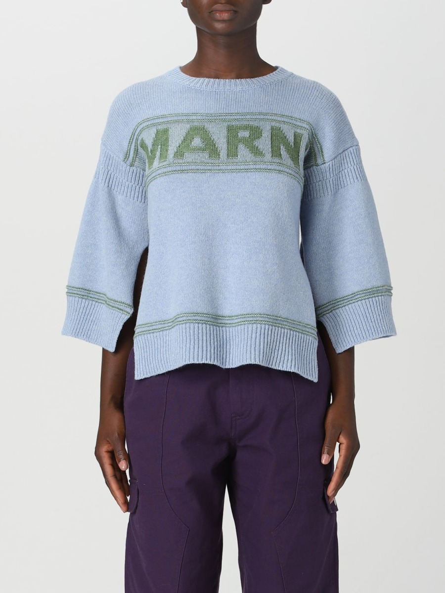 Jumper in Blue from Giglio GOOFASH