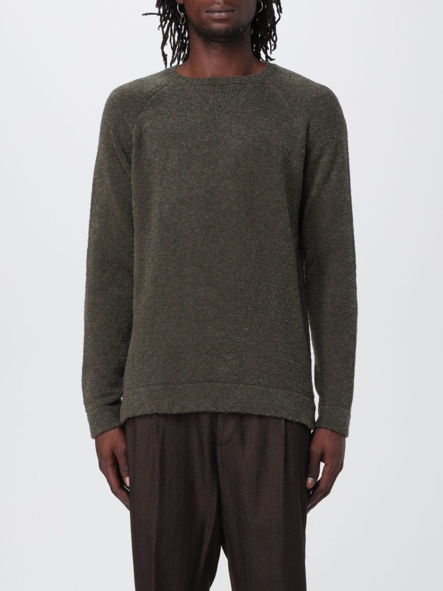 Jumper in Green for Man from Giglio GOOFASH