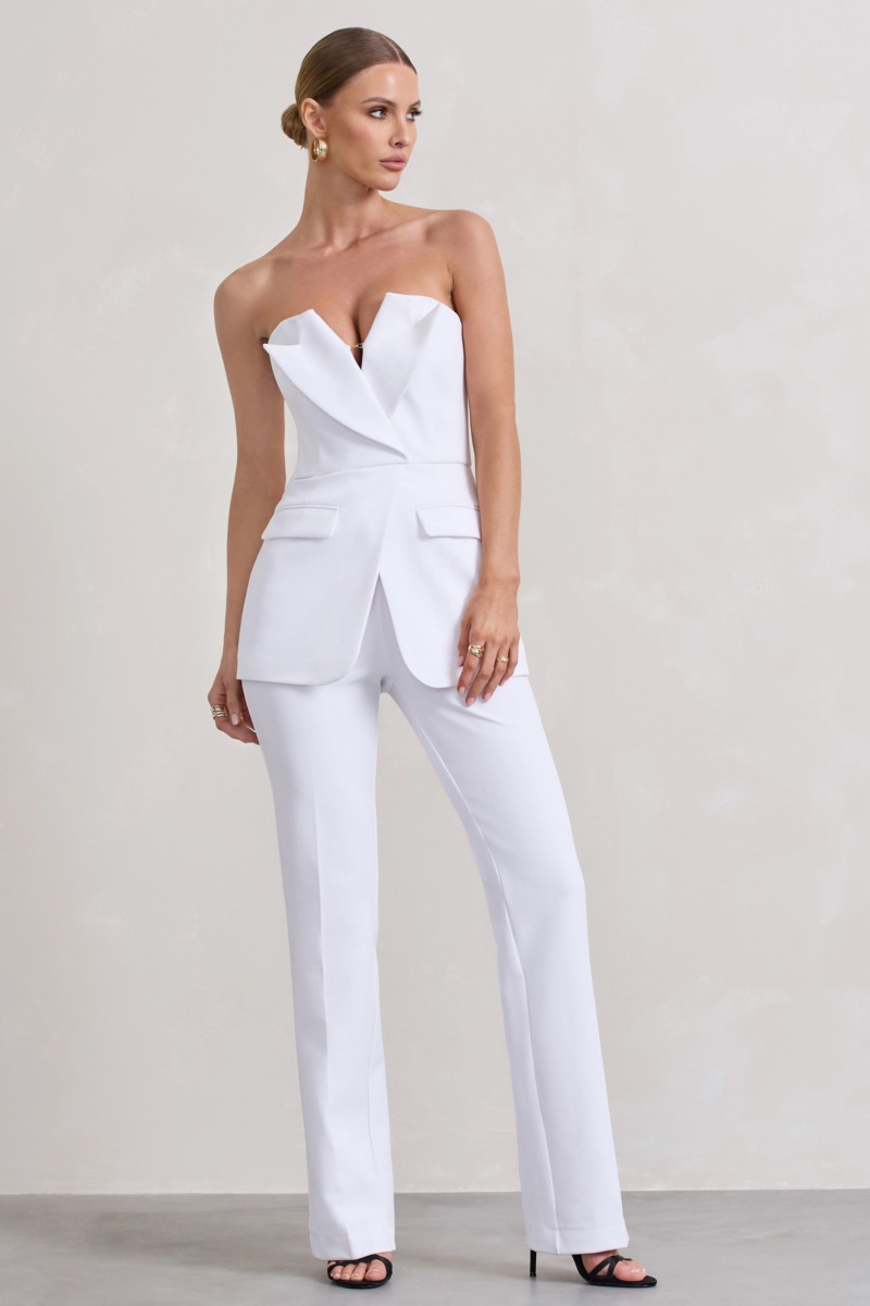 Jumpsuit White for Women by Club L London GOOFASH