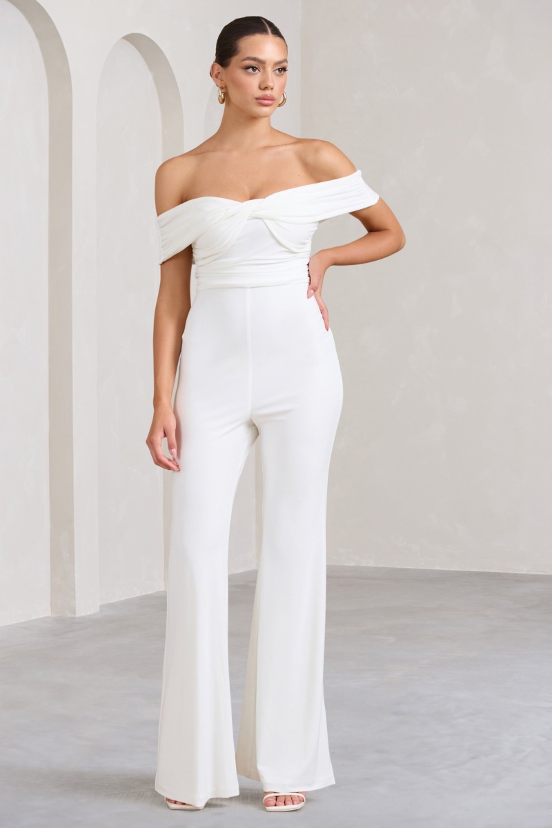 Jumpsuit in White for Women at Club L London GOOFASH