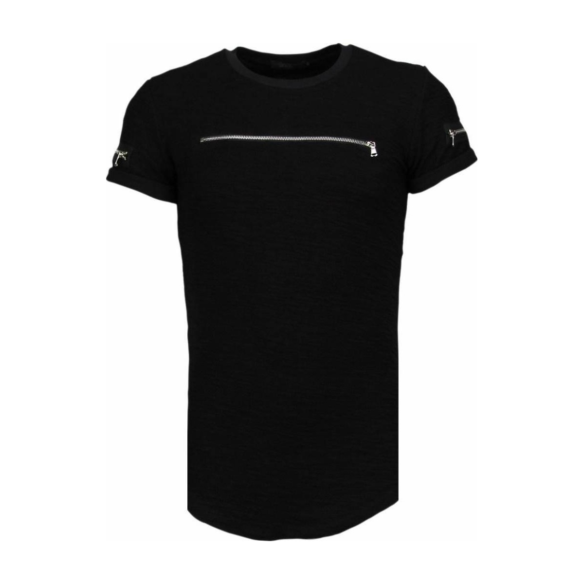 Justing Men's T-Shirt Black Spartoo GOOFASH