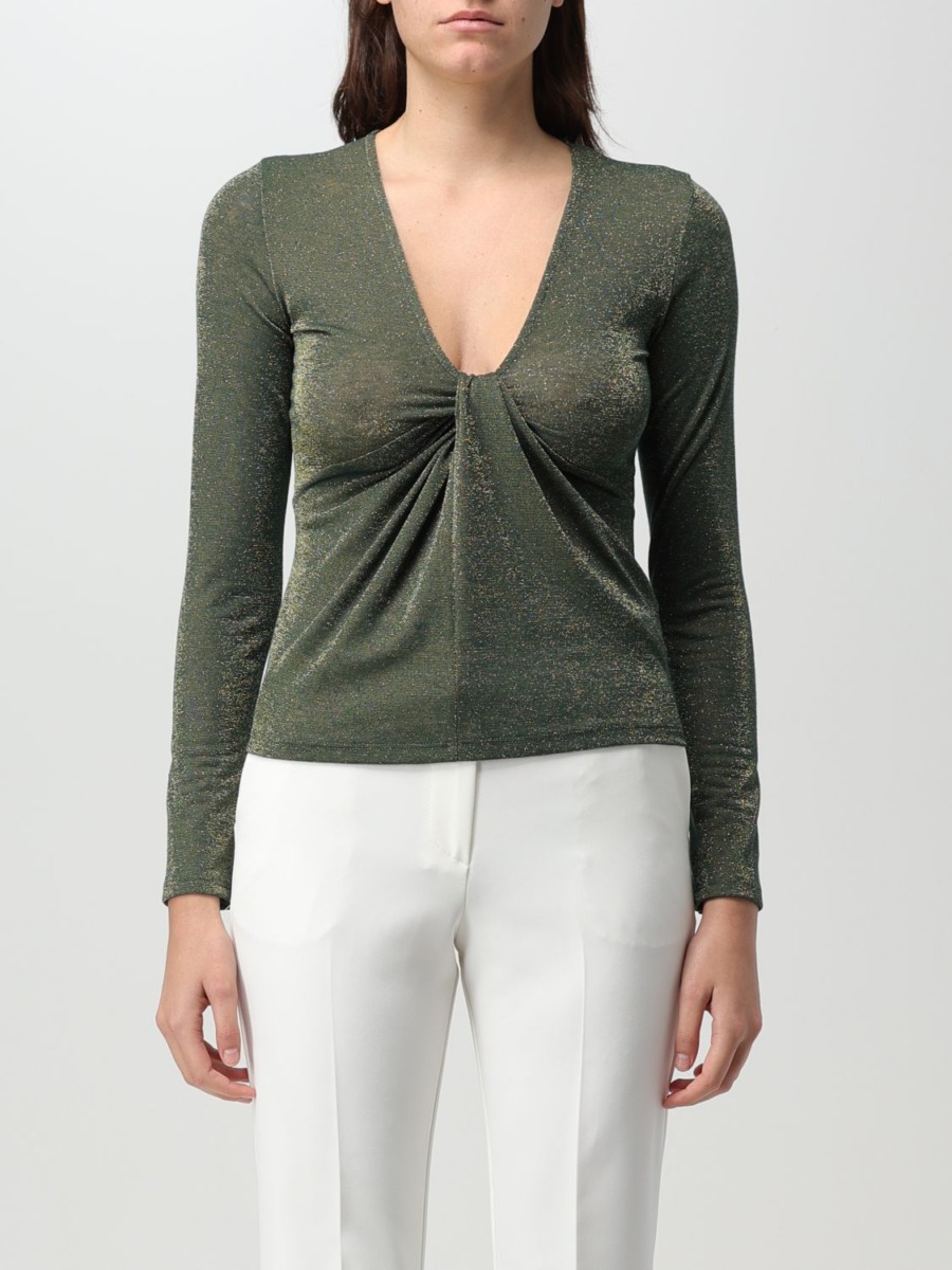 Kaos - Green Top for Woman from Giglio GOOFASH