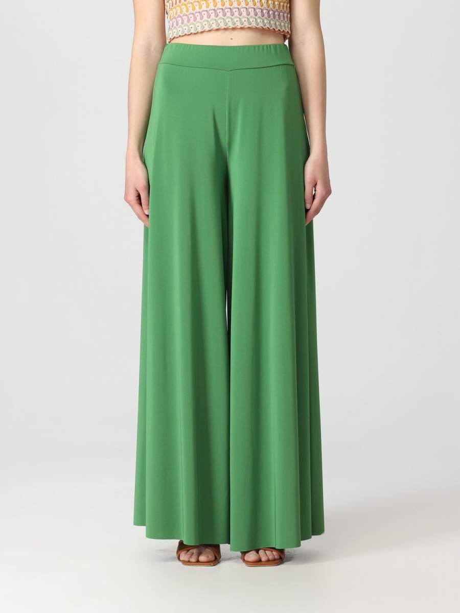 Kaos Lady Green Trousers by Giglio GOOFASH