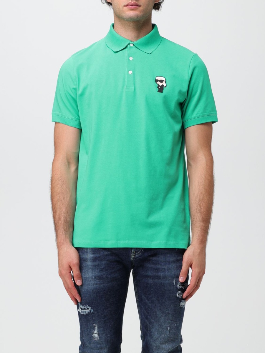 Karl Lagerfeld Poloshirt in Green for Man from Giglio GOOFASH