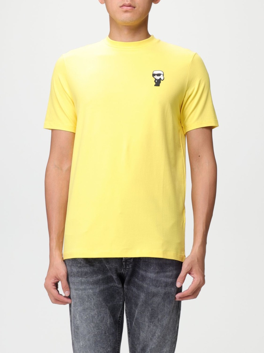 Karl Lagerfeld T-Shirt in Yellow for Men at Giglio GOOFASH