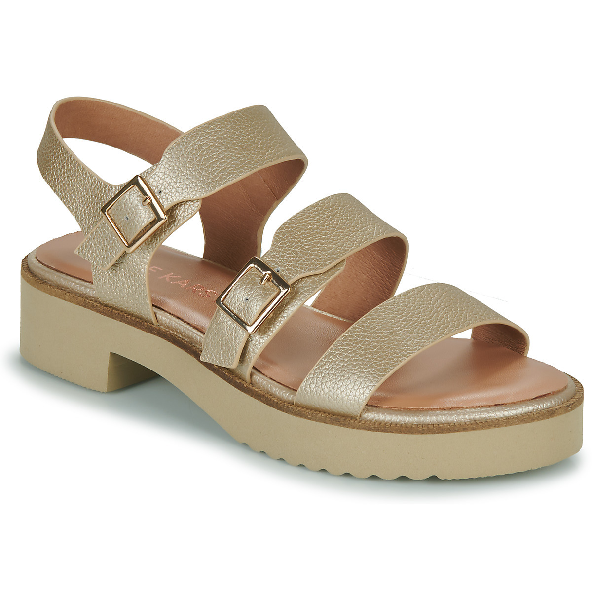 Karston Sandals Gold for Woman from Spartoo GOOFASH