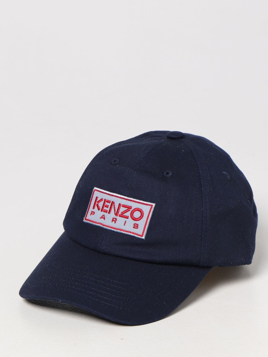 Kenzo Gent Hat Blue Giglio GOOFASH