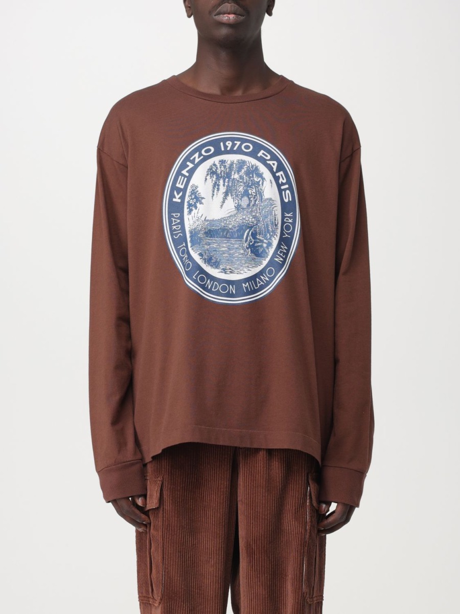 Kenzo - T-Shirt in Brown for Men at Giglio GOOFASH