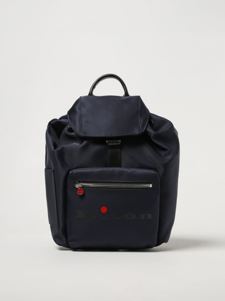 Kiton - Men's Backpack in Blue from Giglio GOOFASH