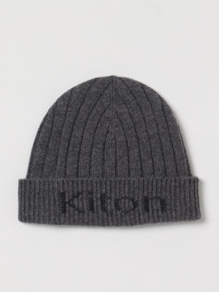 Kiton Mens Hat in Grey from Giglio GOOFASH