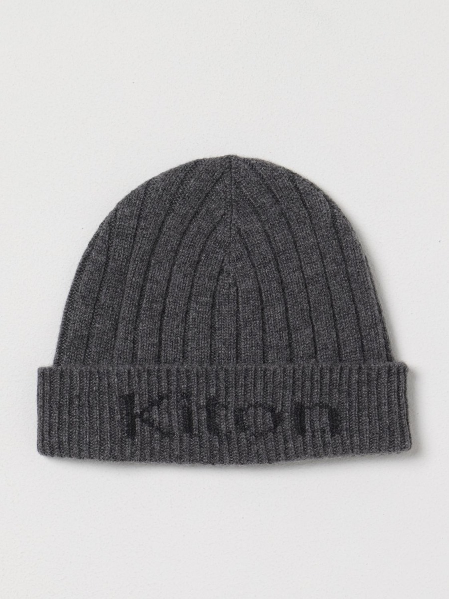 Kiton Mens Hat in Grey from Giglio GOOFASH