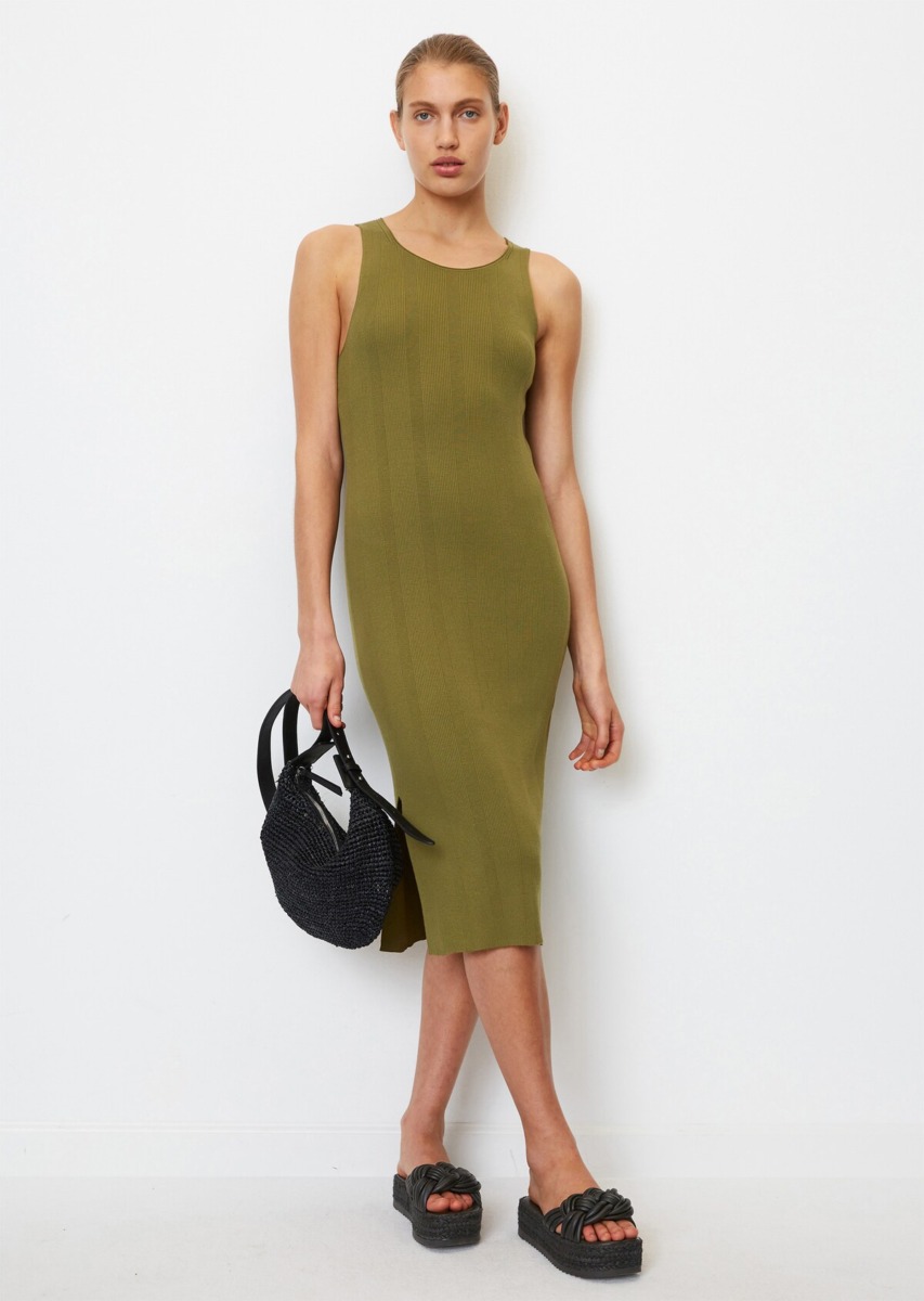 Knitted Dress in Green Marc O'Polo Marc O Polo GOOFASH