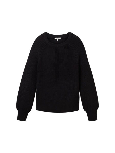 Knitted Sweater Black Tom Tailor Ladies GOOFASH