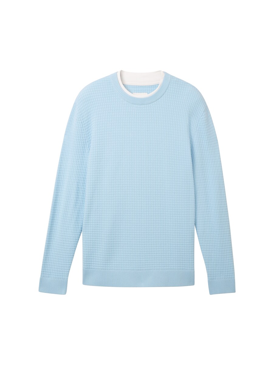 Knitted Sweater Blue - Gents - Tom Tailor GOOFASH