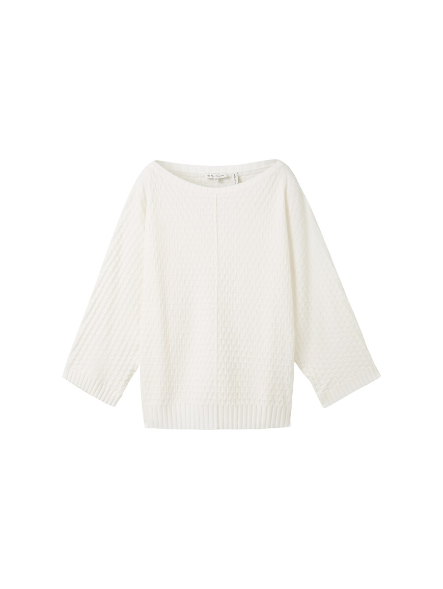 Knitted Sweater White for Women from Tom Tailor GOOFASH