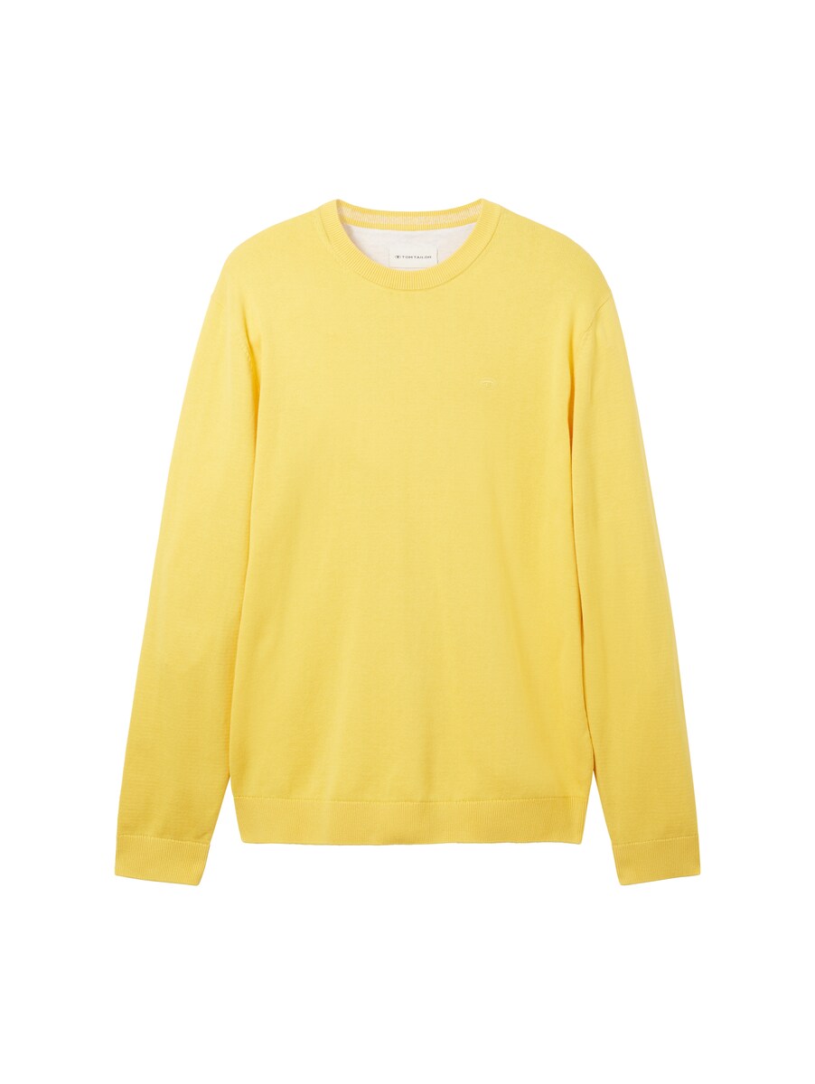 Knitted Sweater Yellow by Tom Tailor GOOFASH