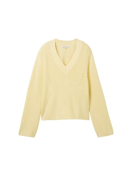 Knitted Sweater Yellow for Woman by Tom Tailor GOOFASH