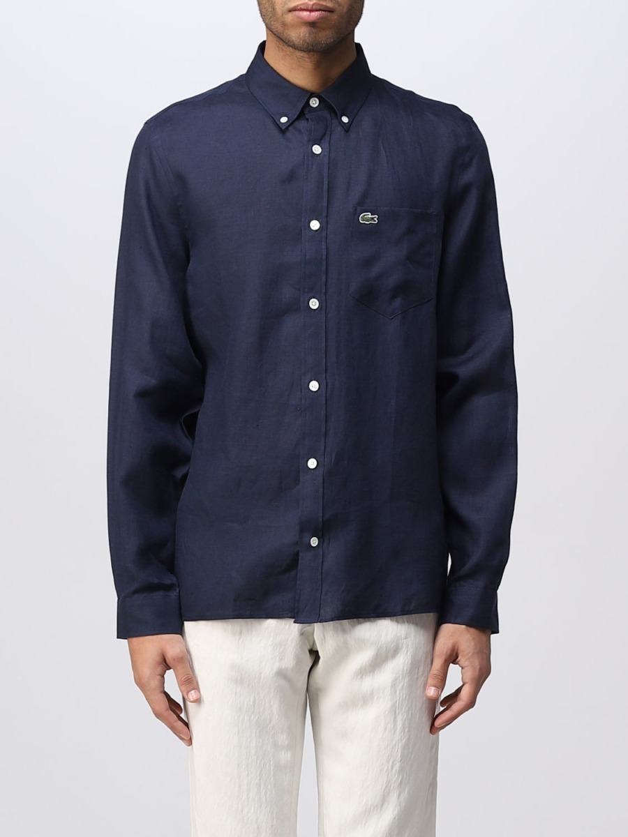 Lacoste Men's Blue Shirt from Giglio GOOFASH