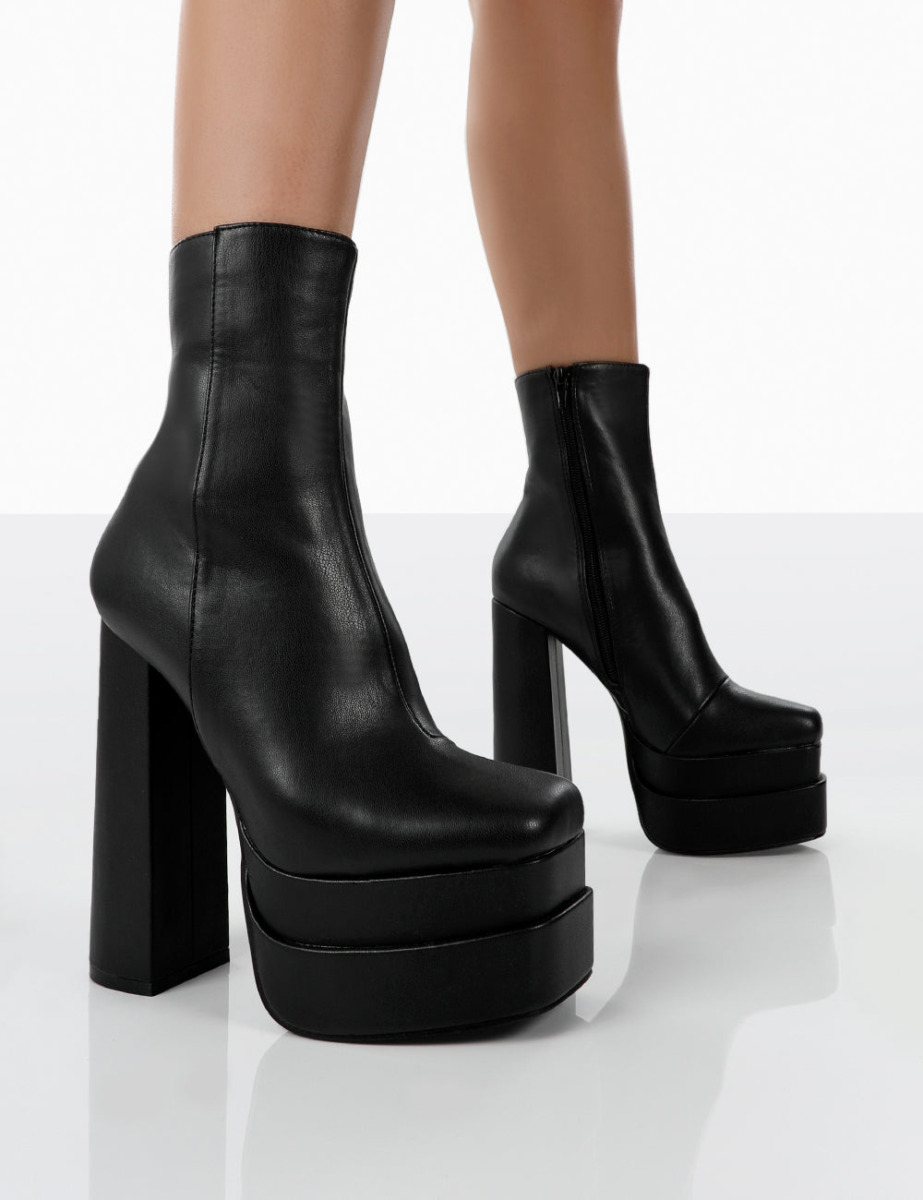 Ladies Ankle Boots Black - Public Desire GOOFASH