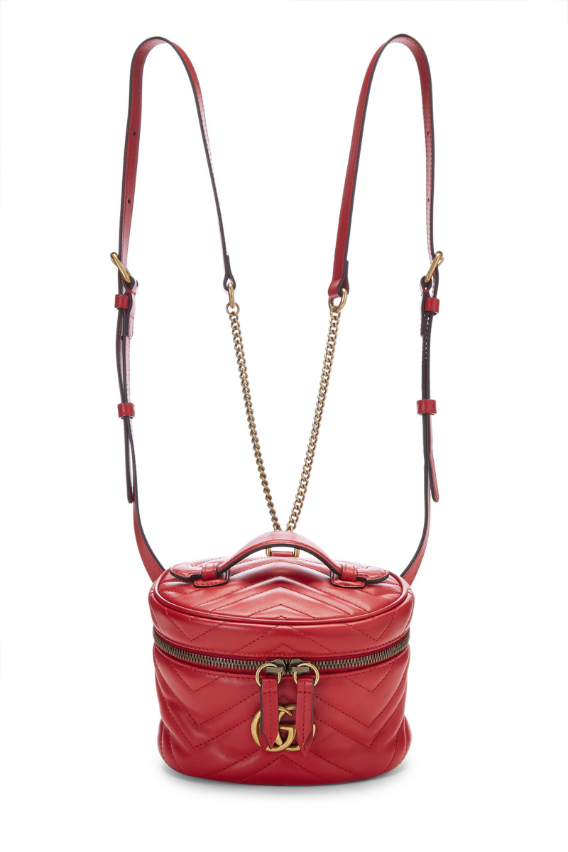 Ladies Backpack - Red - Gucci - WGACA GOOFASH