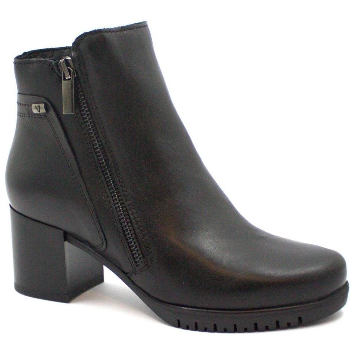 Ladies Black Ankle Boots Spartoo - Valleverde GOOFASH