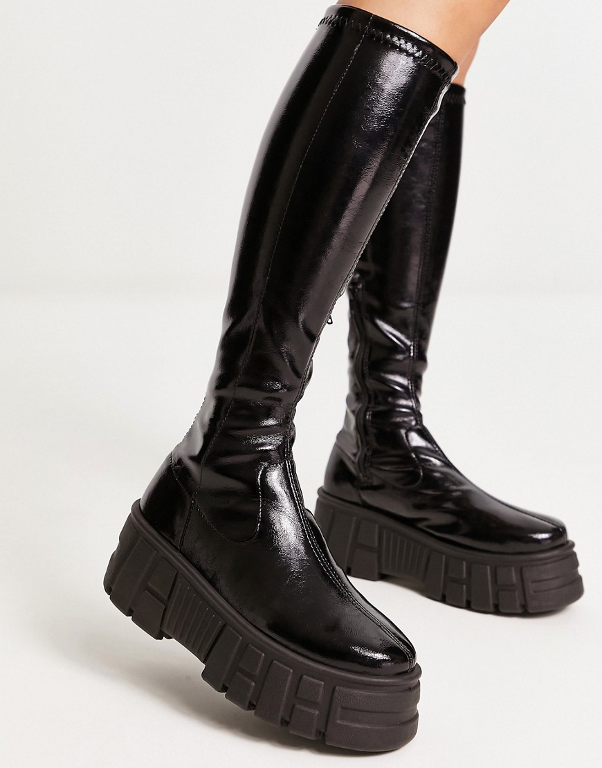Ladies Black - Sock Boots - Asos GOOFASH