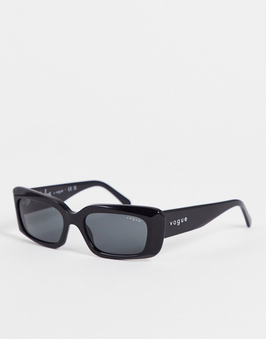 Ladies Black Sunglasses - Asos - Vogue GOOFASH