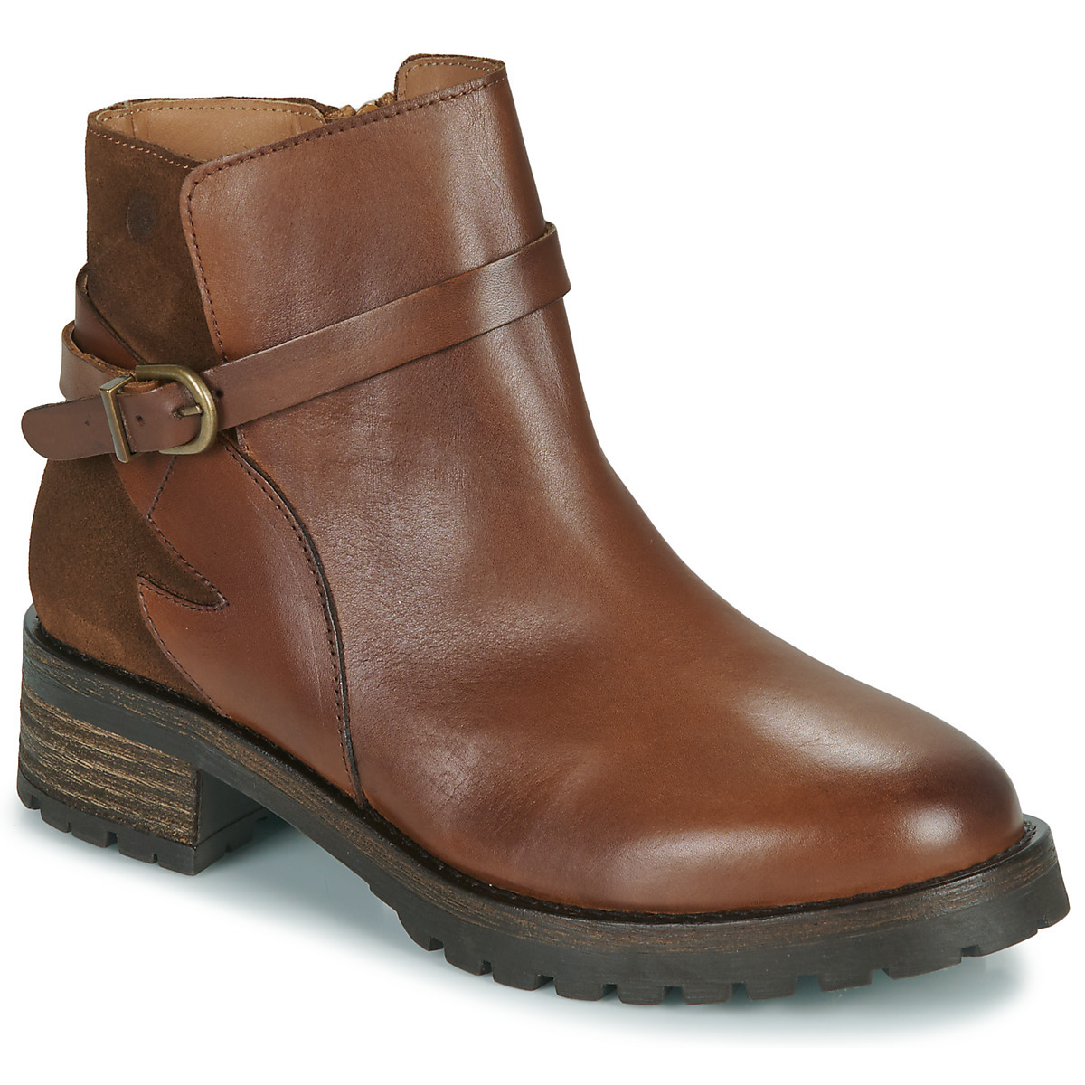 Ladies Boots Brown by Spartoo GOOFASH
