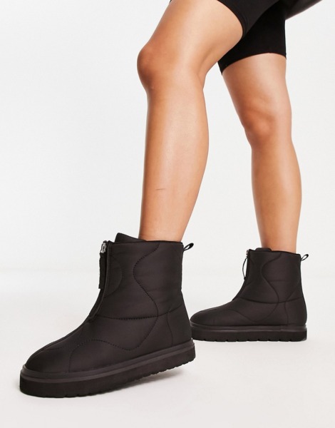 Ladies Boots in Black Asos GOOFASH