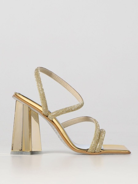 Ladies Gold Heeled Sandals from Giglio GOOFASH