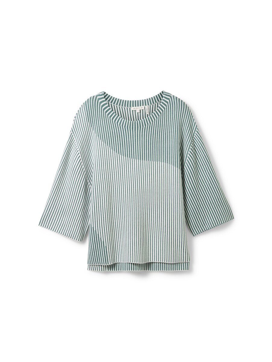 Ladies Green Knitted Sweater from Tom Tailor GOOFASH