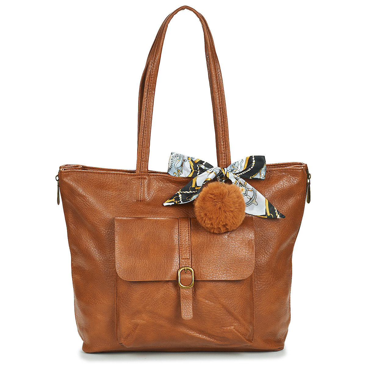 Ladies Handbag in Brown by Spartoo GOOFASH