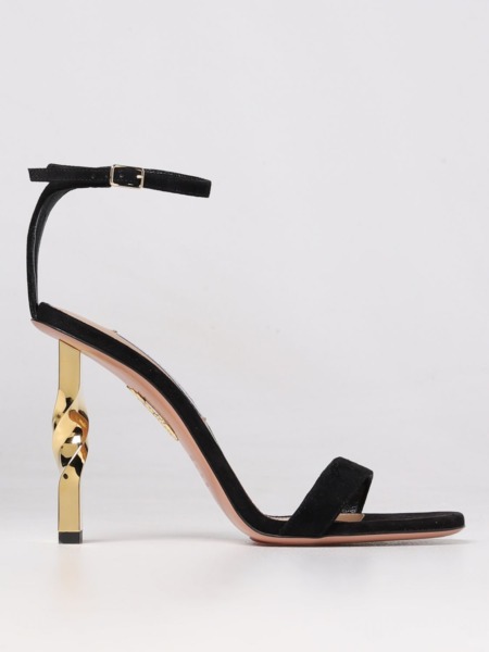 Ladies Heeled Sandals in Black Aquazzura - Giglio GOOFASH