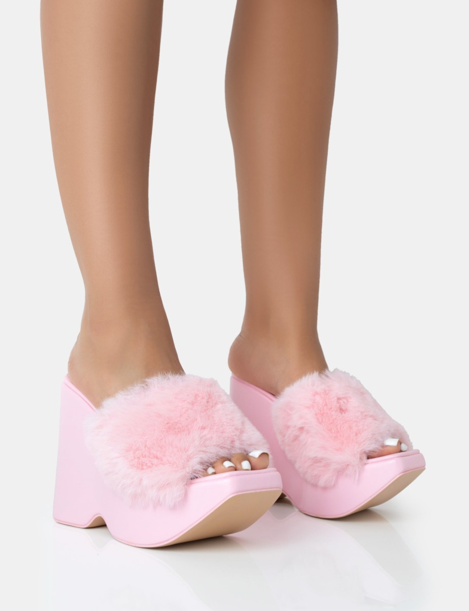 Ladies Pink High Heels by Public Desire GOOFASH