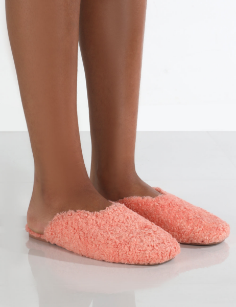 Ladies Pink Slippers Public Desire GOOFASH