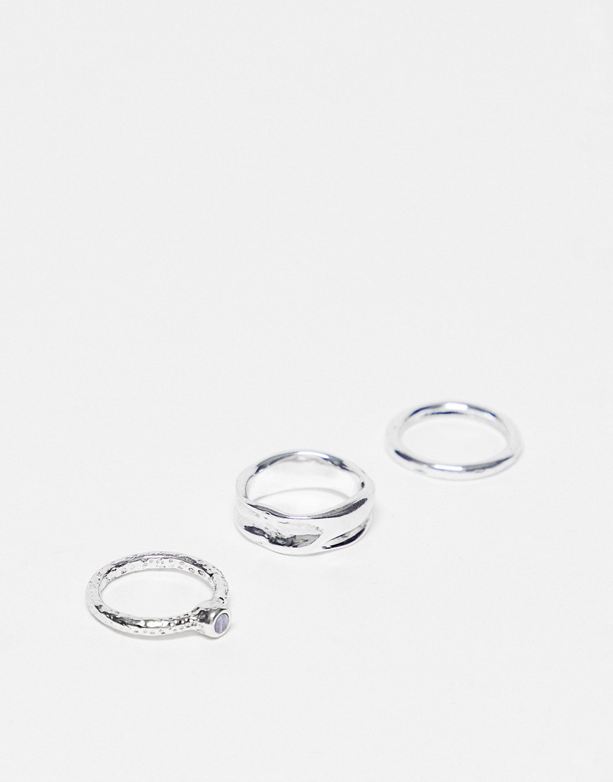 Ladies Ring Silver by Asos GOOFASH