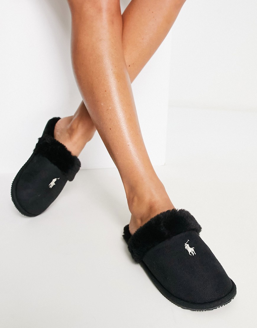 Ladies Slippers in Black Asos - Ralph Lauren GOOFASH