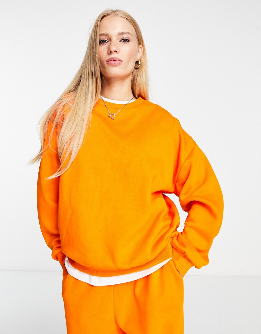 Ladies Sweatshirt Orange at Asos GOOFASH
