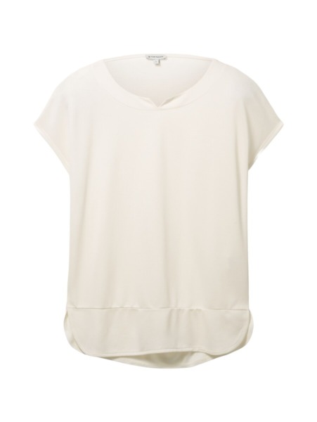 Ladies T-Shirt White - Tom Tailor GOOFASH