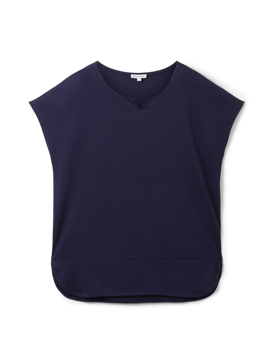 Ladies T-Shirt in Blue - Tom Tailor GOOFASH