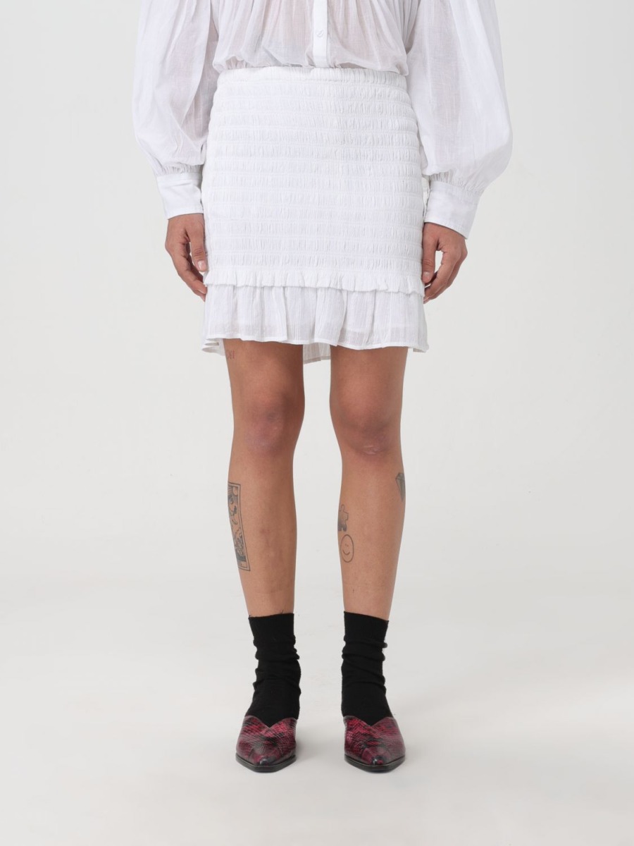 Ladies White Skirt Isabel Marant Etoile - Giglio GOOFASH