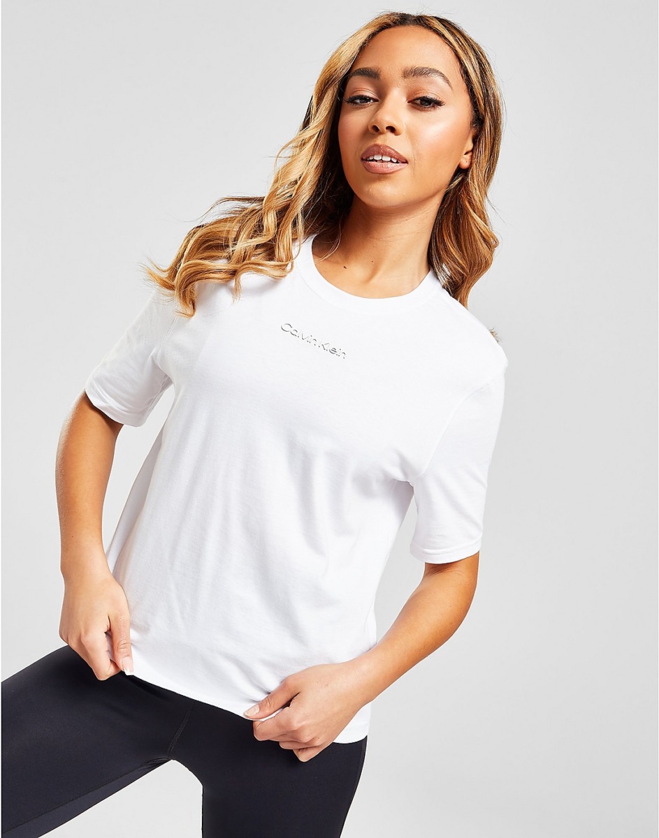 Ladies White T-Shirt Calvin Klein - JD Sports GOOFASH