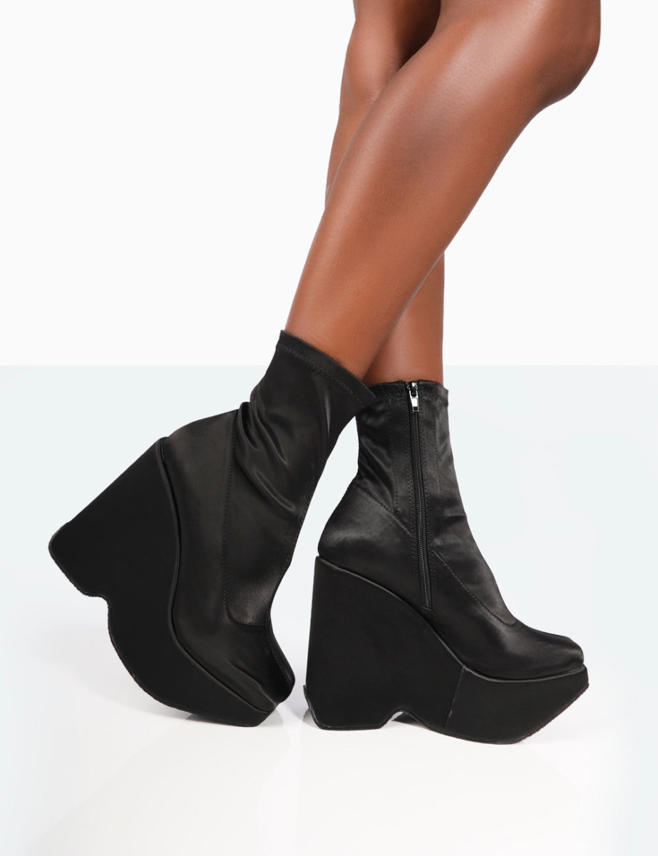 Lady Ankle Boots Black from Public Desire GOOFASH