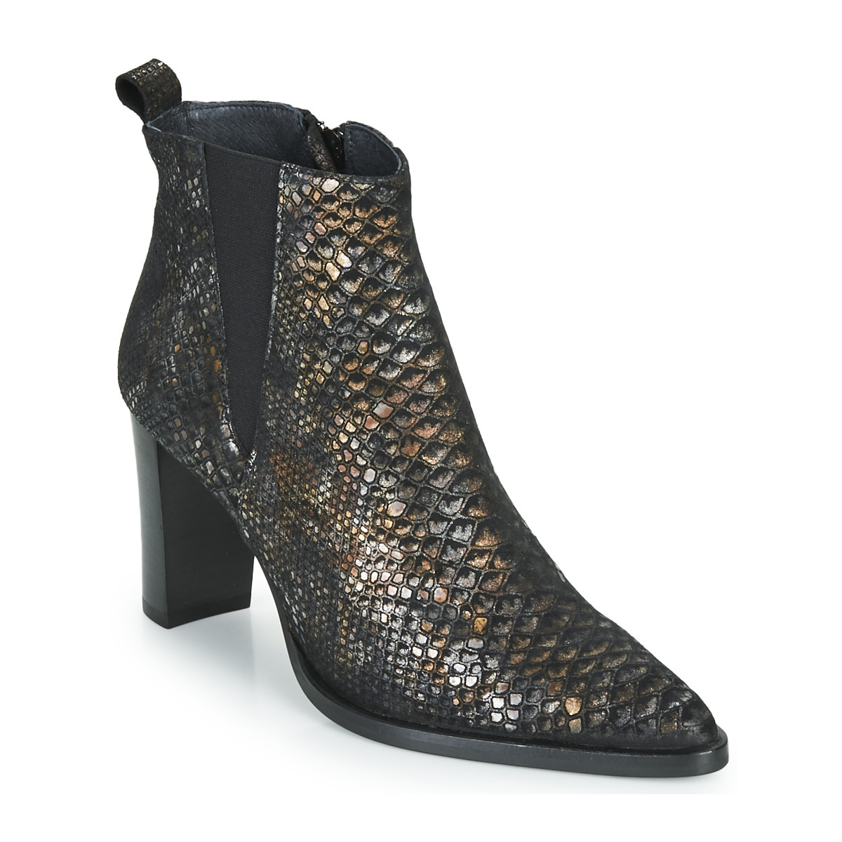Lady Ankle Boots Gold by Spartoo GOOFASH