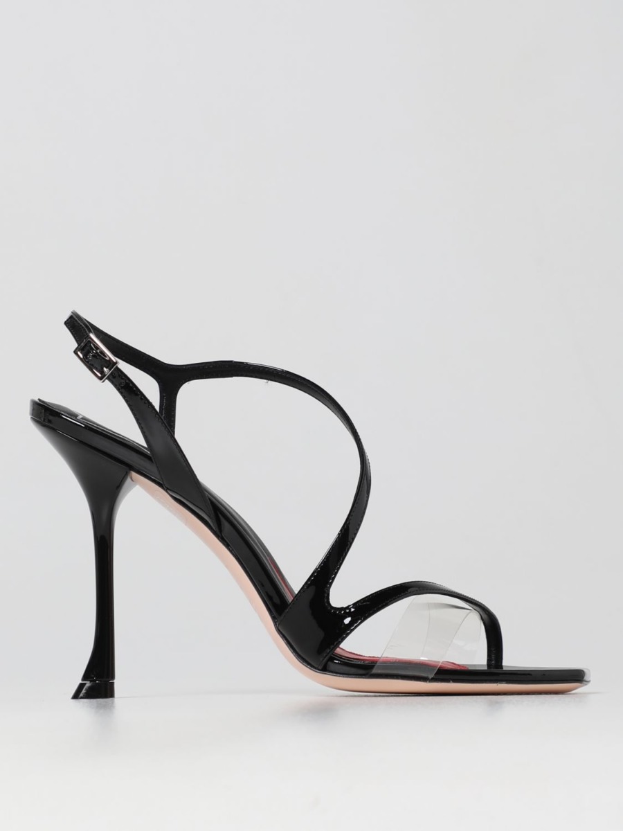 Lady Black Heeled Sandals by Giglio GOOFASH