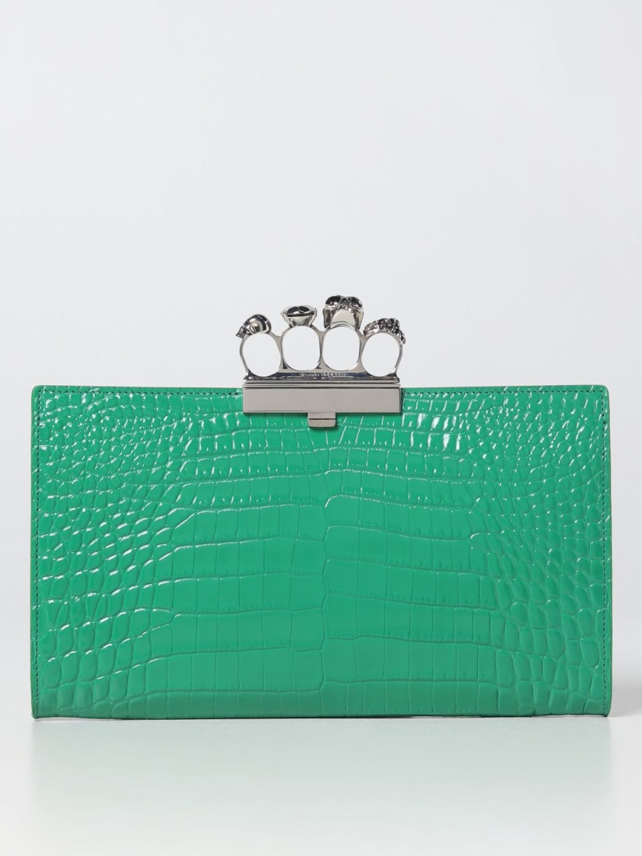 Lady Clutches in Green by Giglio GOOFASH
