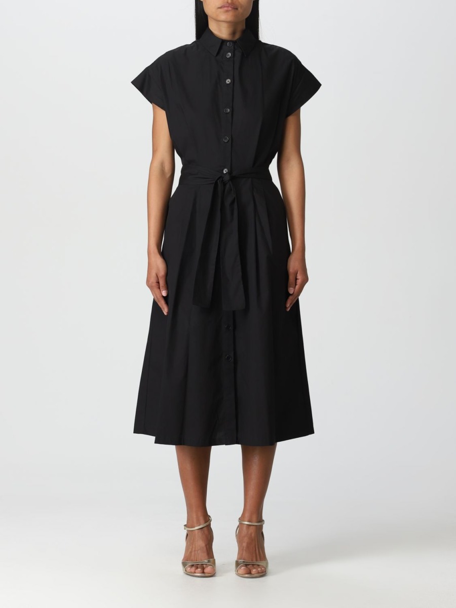 Lady Dress in Black Giglio - Liu Jo GOOFASH