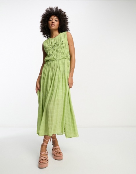 Lady Green Midi Dress - Asos GOOFASH